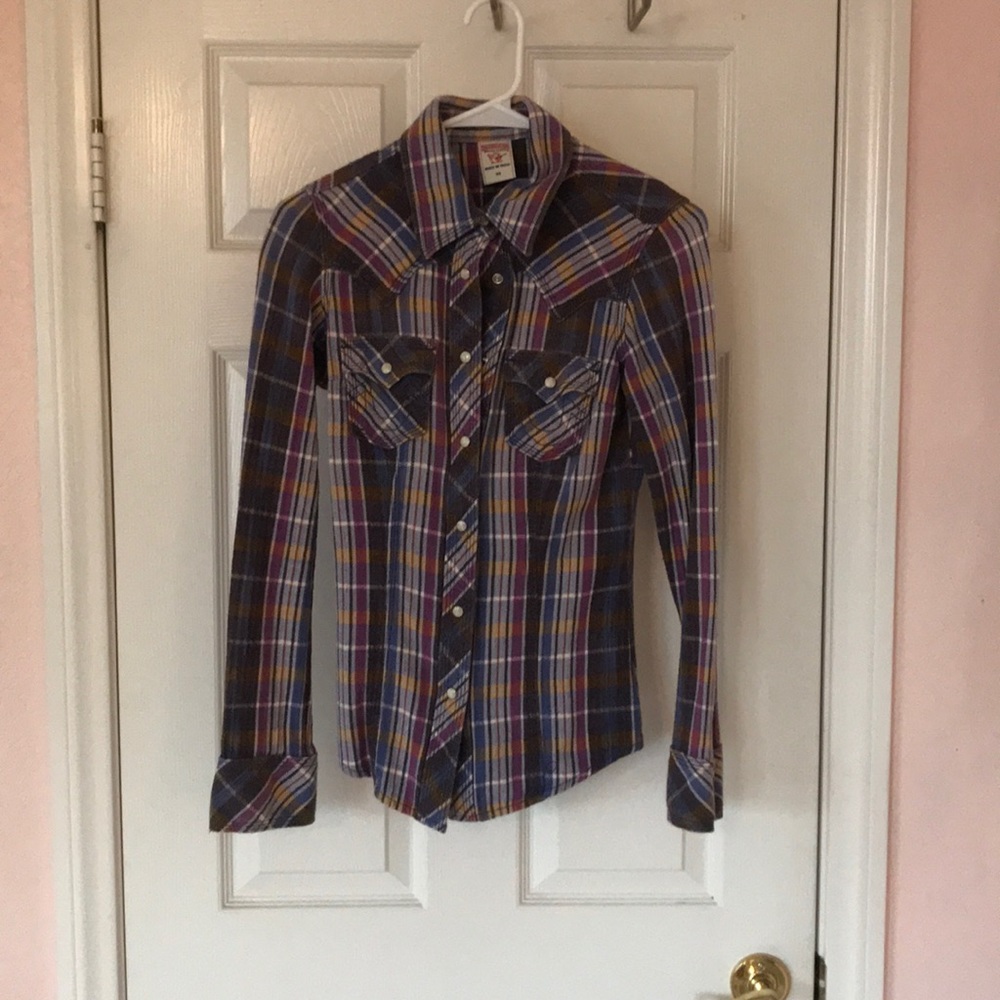 true religion xs flannel